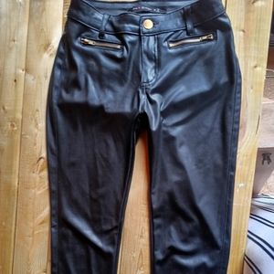 Gently used leather looking pants